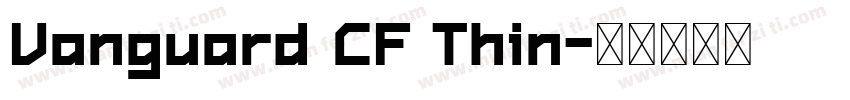Vanguard CF Thin字体转换